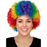 Op deze afbeelding zie je een Accessoires, van het merk Funidelia. Pride Regenboog Afro Krullen Pruik