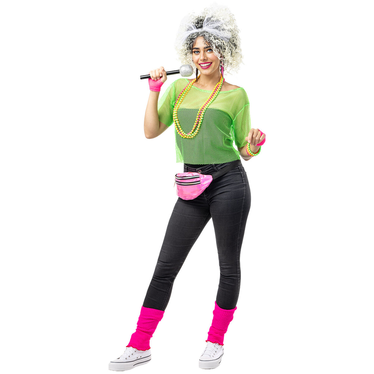 Op deze afbeelding zie je een Accessoires, van het merk Funidelia. 80S Accessoire Set Foute Party