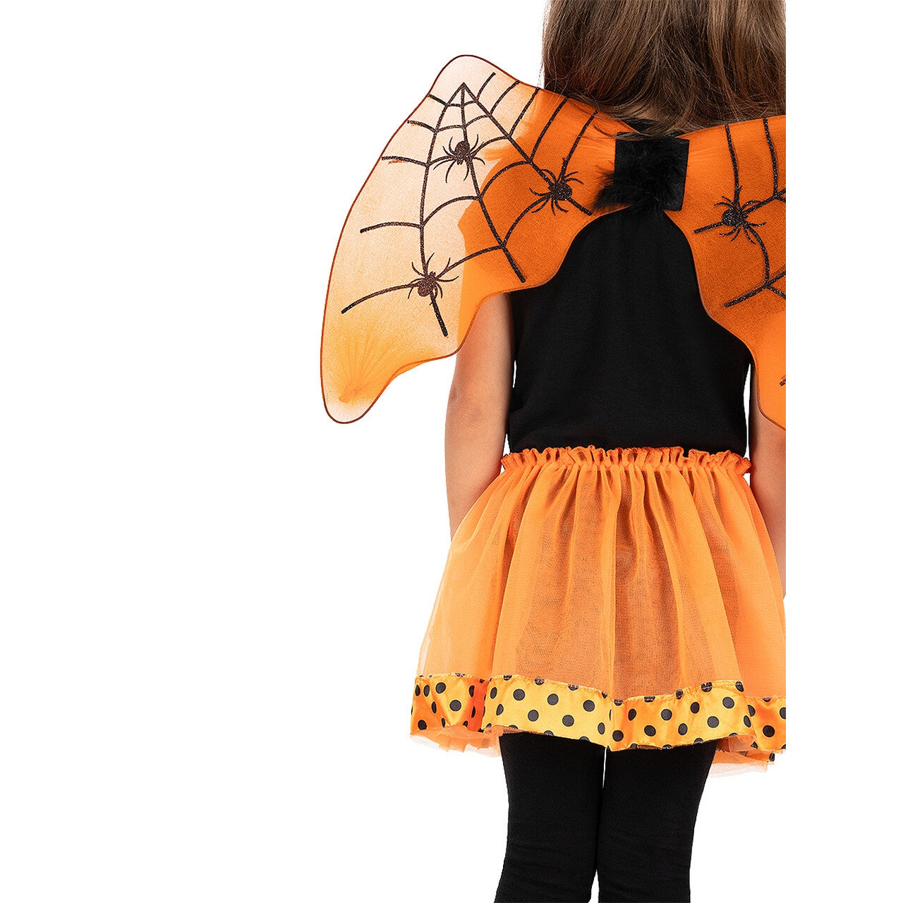Op deze afbeelding zie je een Accessoires, van het merk Funidelia. Oranje Halloween Spidergirl Set