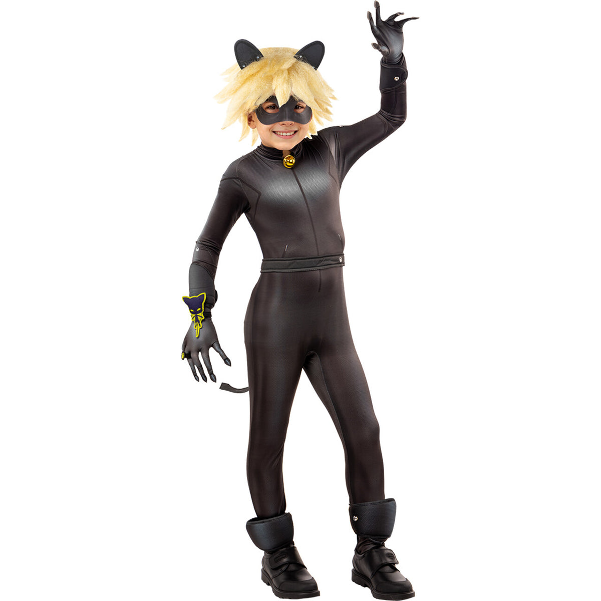 Op deze afbeelding zie je een Kostuums, van het merk Funidelia. Compleet Kostuum Cat Noir Van Miraculous Ladybug Kind