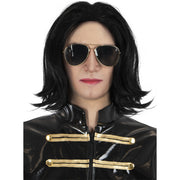 Op deze afbeelding zie je een Accessoires, van het merk Funidelia. Michael Jackson Pruik Met Bril