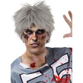 Grijze Zombie Punker Pruik