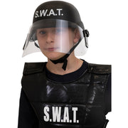 Op deze afbeelding zie je een Accessoires, van het merk Funidelia. Bescherm Jezelf Swat Helm Kind
