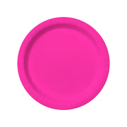 Op deze afbeelding zie je een Decoratie, van het merk Funidelia. Donker Roze Feest Borden 8 Stuks 23 Centimeter