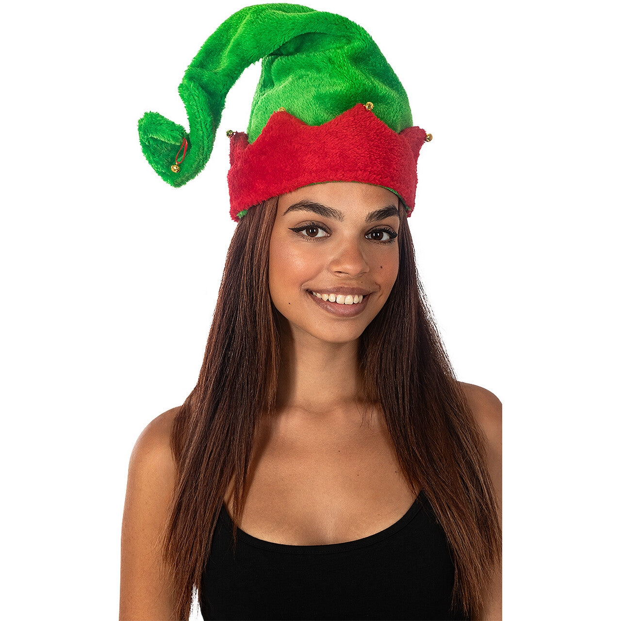 Op deze afbeelding zie je een Accessoires, van het merk Funidelia. Deluxe Muts Opper Kerst Elf