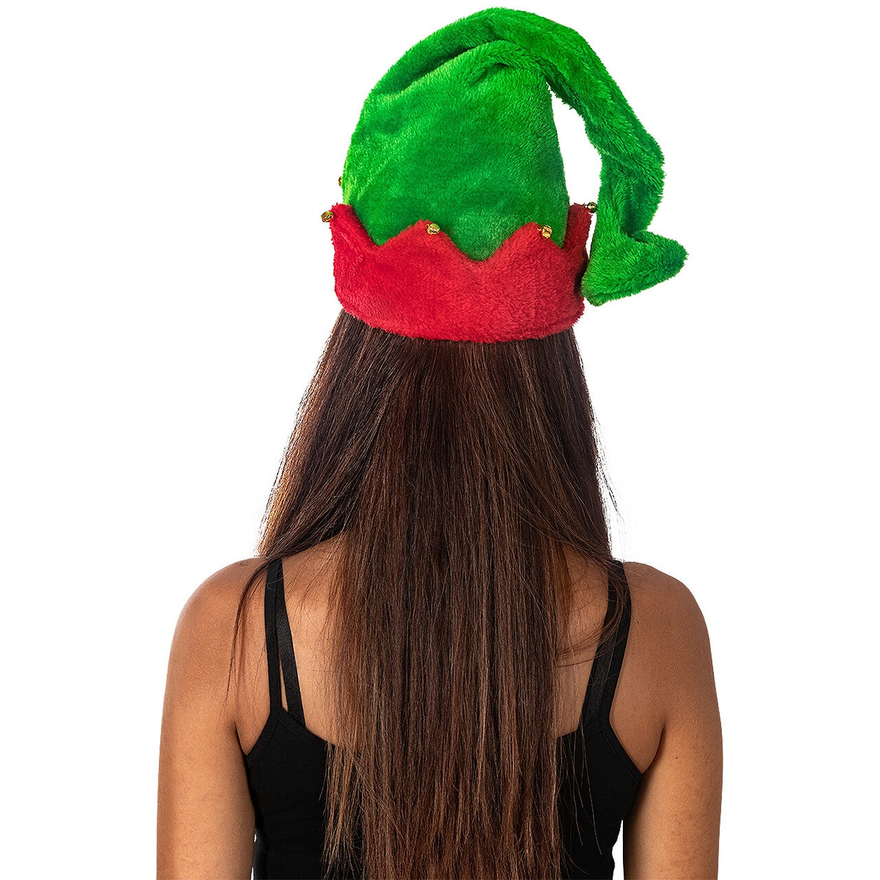 Op deze afbeelding zie je een Accessoires, van het merk Funidelia. Deluxe Muts Opper Kerst Elf