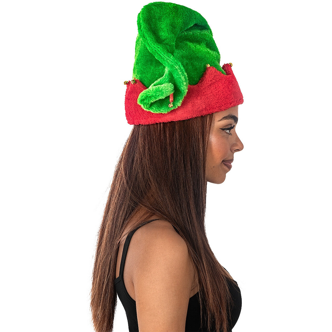 Op deze afbeelding zie je een Accessoires, van het merk Funidelia. Deluxe Muts Opper Kerst Elf