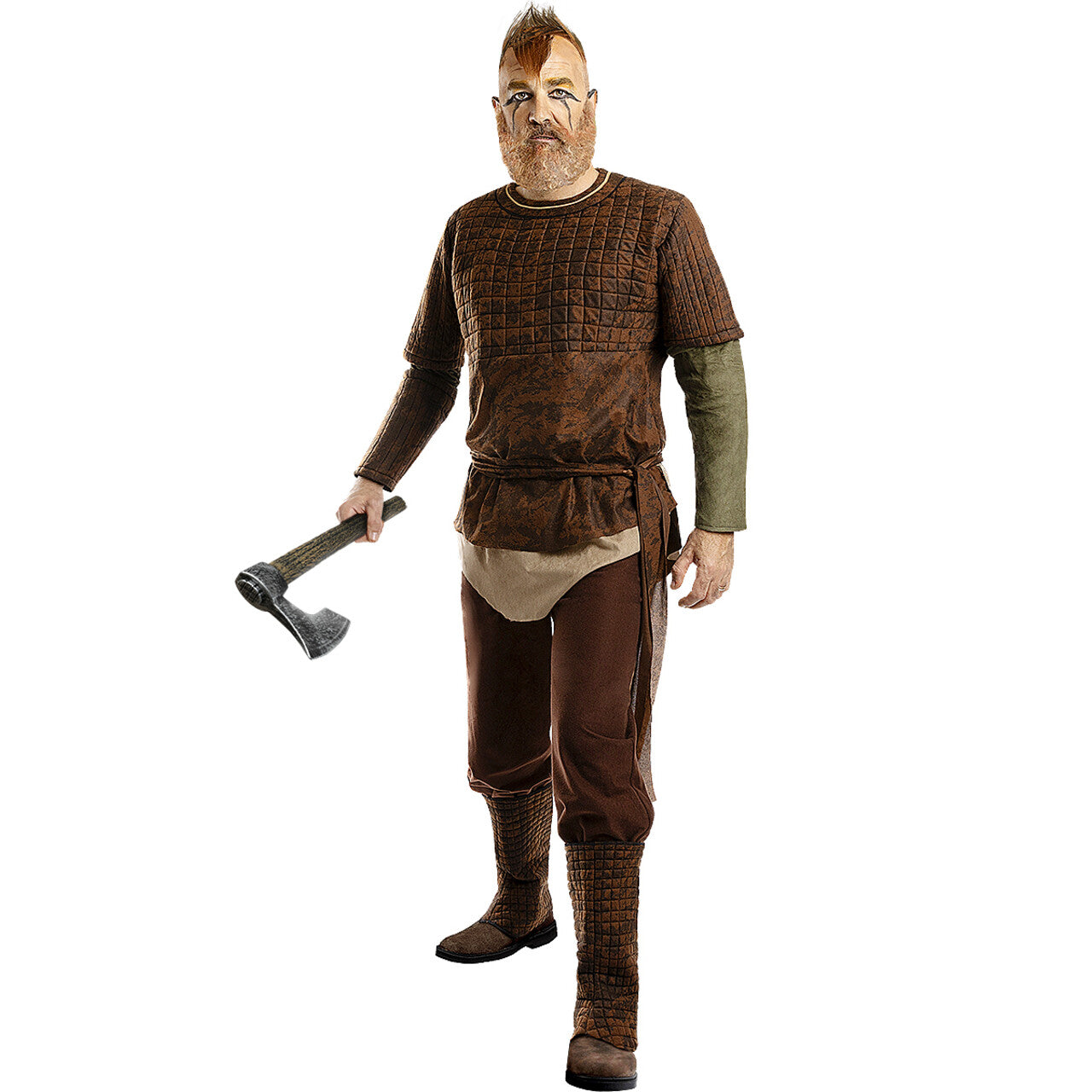 Op deze afbeelding zie je een Kostuums, van het merk Funidelia. Floki De Knotsgekke Viking Man Kostuum