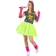 Op deze afbeelding zie je een Kostuums, van het merk Funidelia. 80s Pop Outfit Lipstick Vrouw