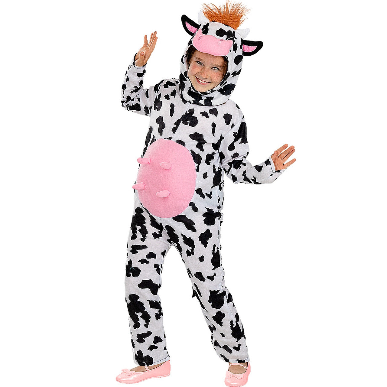Op deze afbeelding zie je een Kostuums, van het merk Funidelia. Clara De Kleine Koe Kind Kostuum