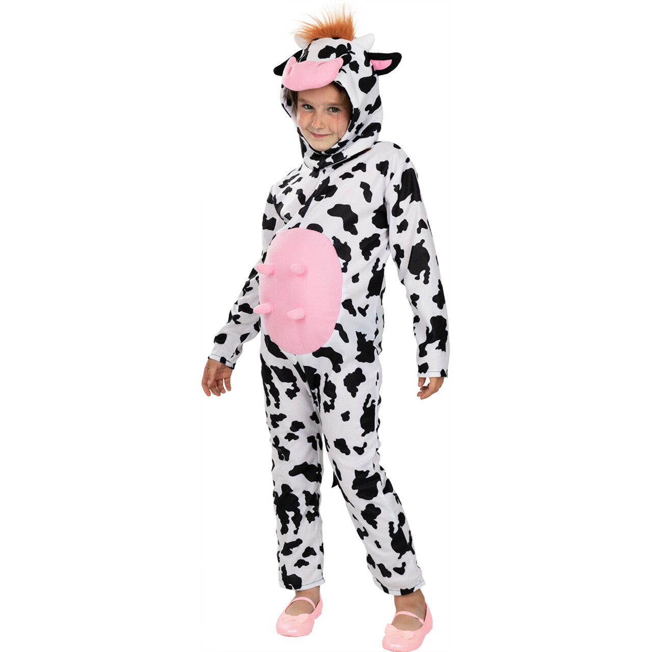 Op deze afbeelding zie je een Kostuums, van het merk Funidelia. Clara De Kleine Koe Kind Kostuum