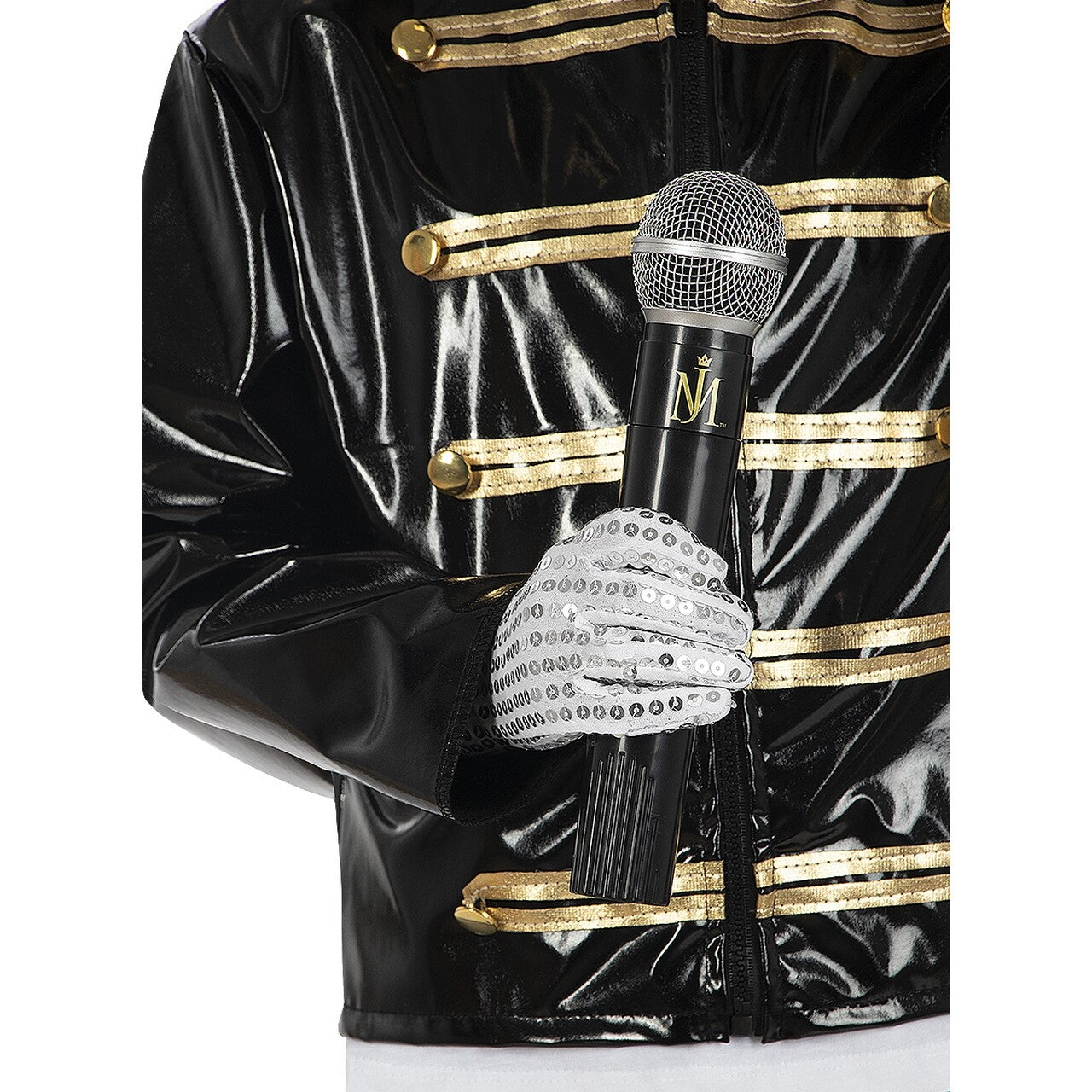 Op deze afbeelding zie je een Accessoires, van het merk Funidelia. King Of Pop Handschoen En Microfoon