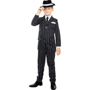 Op deze afbeelding zie je een Kostuums, van het merk Funidelia. Goedgeklede Gangster Jongen Kostuum