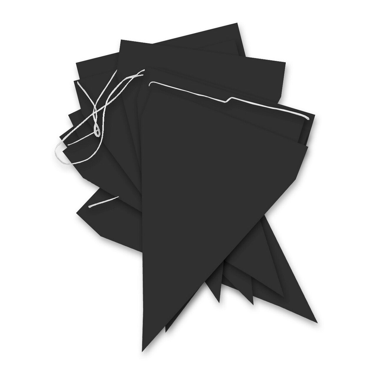 Op deze afbeelding zie je een Decoratie, van het merk Funidelia. Back To Black Vlaggenlijn 9 Wimpels 3 Meter