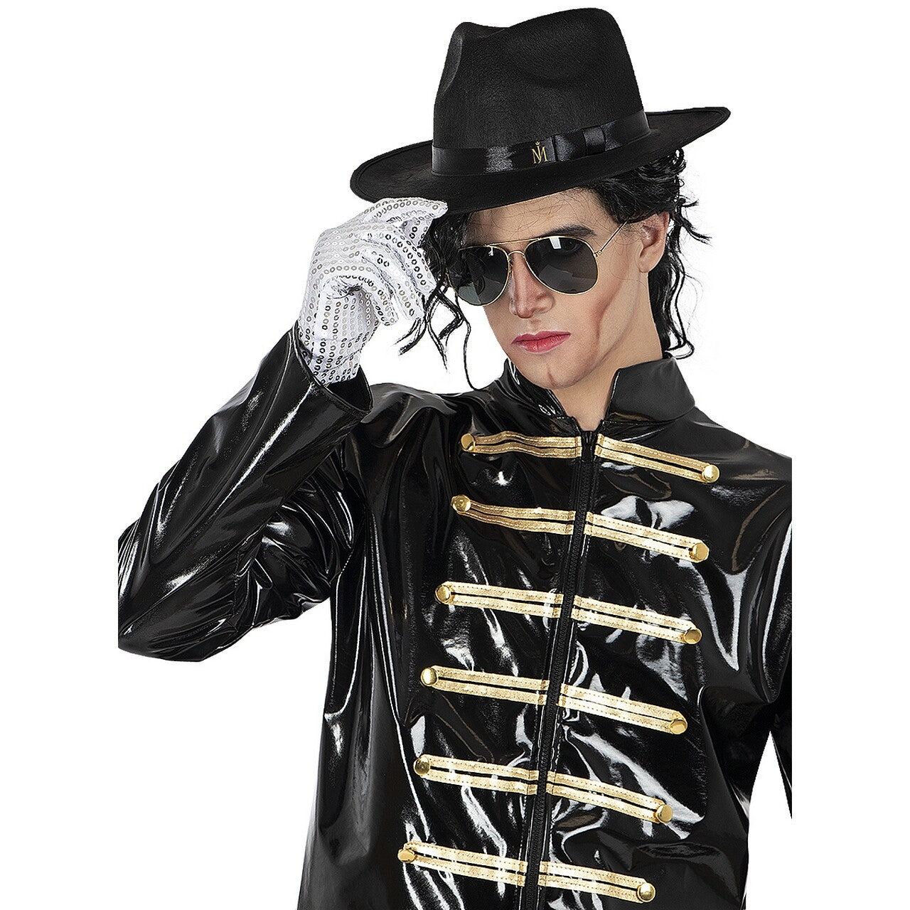 Op deze afbeelding zie je een Accessoires, van het merk Funidelia. Michael Jackson King Of Pop Verkleedset