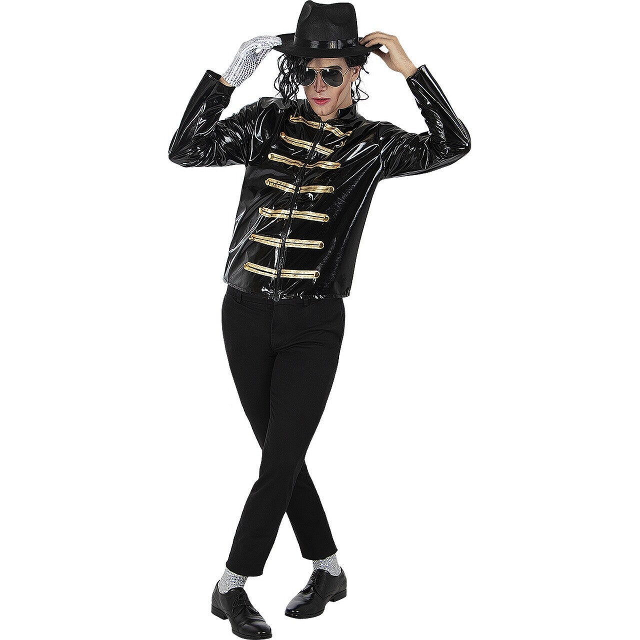 Op deze afbeelding zie je een Accessoires, van het merk Funidelia. Michael Jackson King Of Pop Verkleedset