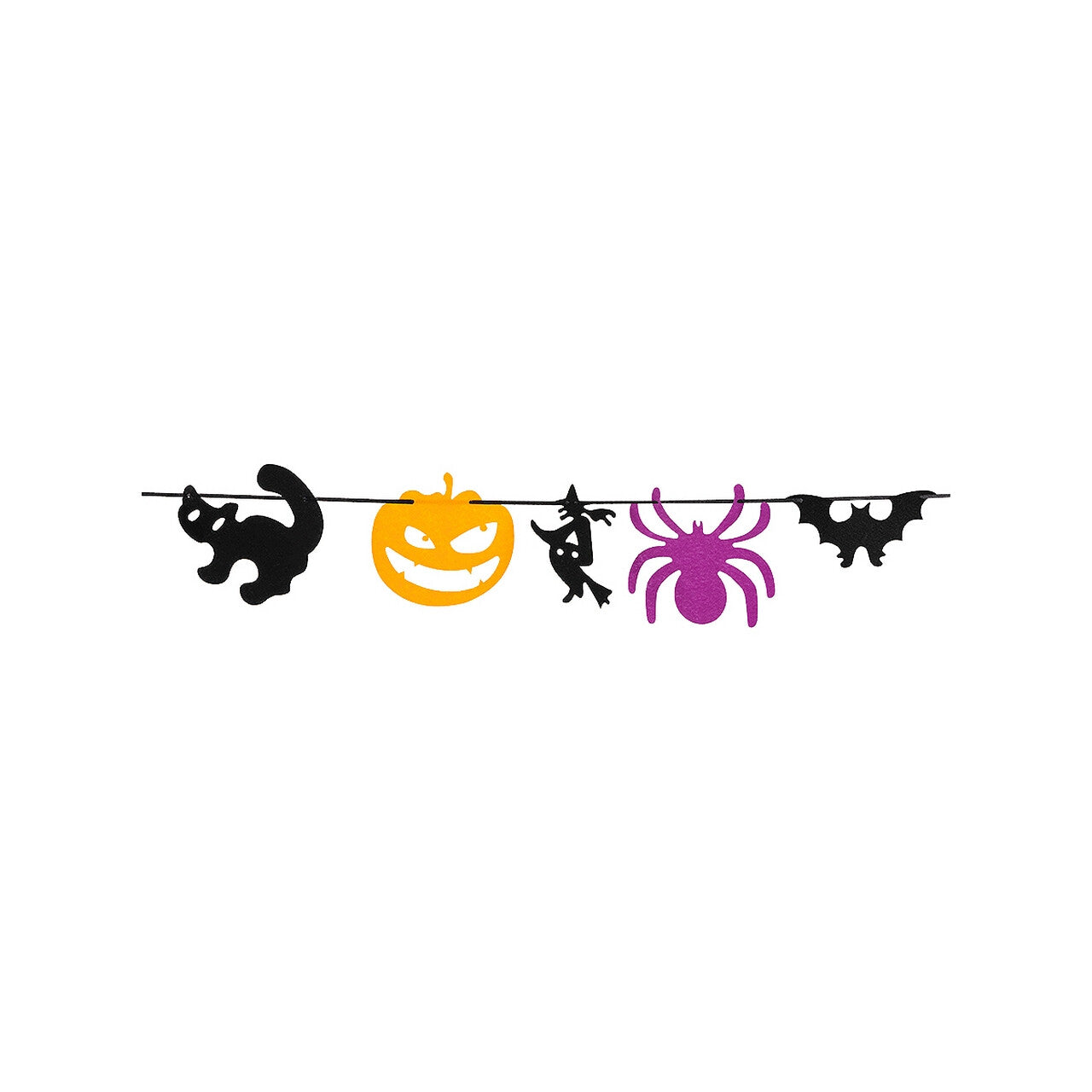 Op deze afbeelding zie je een Decoratie, van het merk Funidelia. Halloween Scary Nights Vlaggenlijn 3 Meter