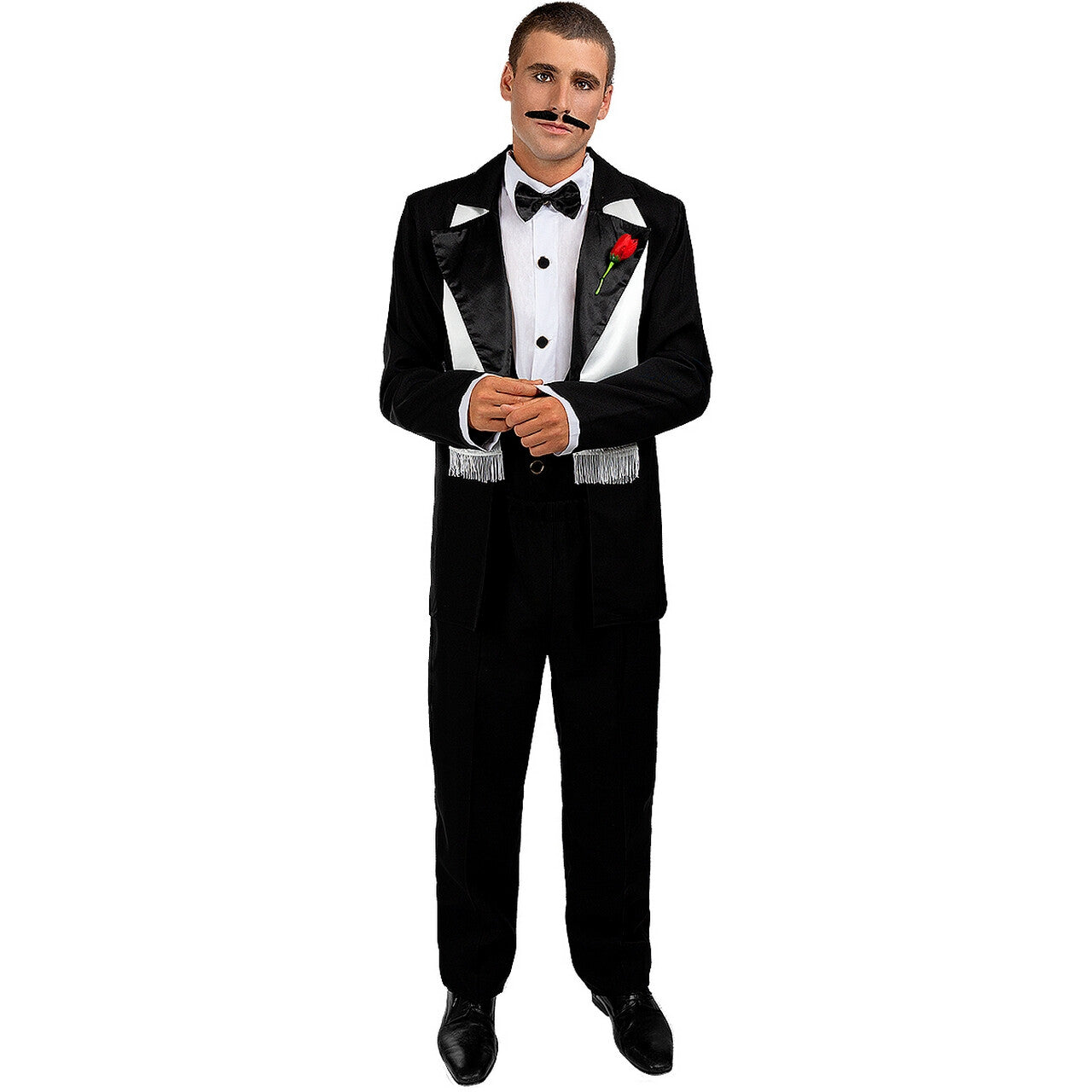 Op deze afbeelding zie je een Kostuums, van het merk Funidelia. The Godfather Gala Chique Man Kostuum