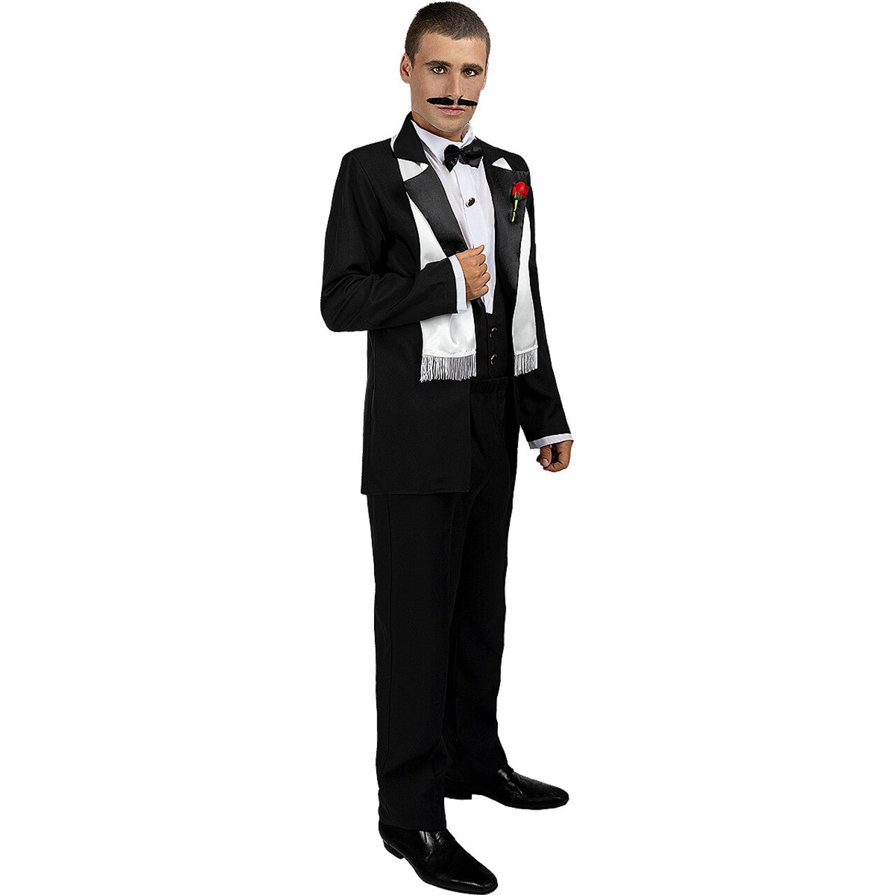 Op deze afbeelding zie je een Kostuums, van het merk Funidelia. The Godfather Gala Chique Man Kostuum