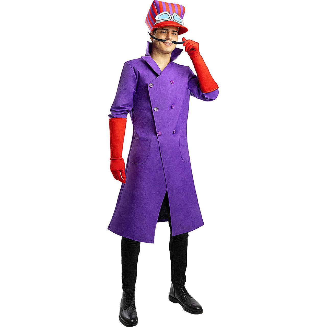 Op deze afbeelding zie je een Kostuums, van het merk Funidelia. Dick Em Down Dastardly Man Kostuum