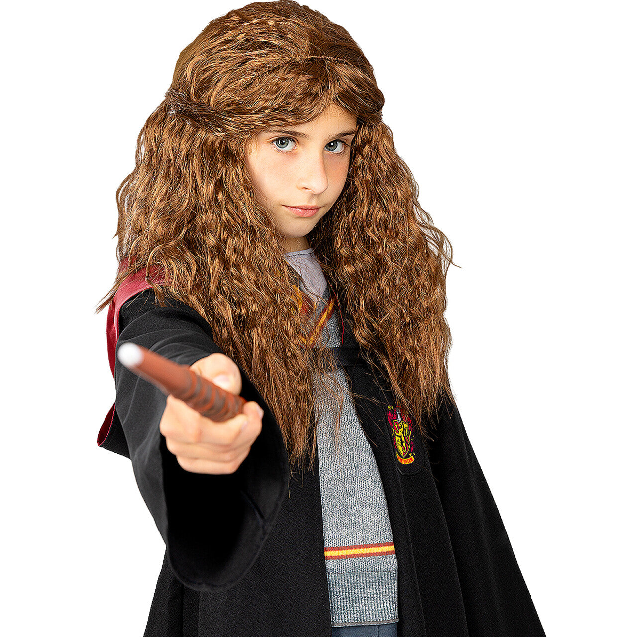 Op deze afbeelding zie je een Accessoires, van het merk Funidelia. Hermione Pruik Harry Potter Kind
