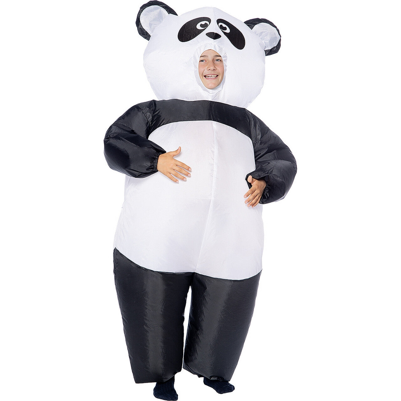 Op deze afbeelding zie je een Kostuums, van het merk Funidelia. Grappige Opblaasbare Po De Panda Kind Kostuum