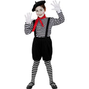 Op deze afbeelding zie je een Kostuums, van het merk Funidelia. Mime Meisje Panto Kostuum