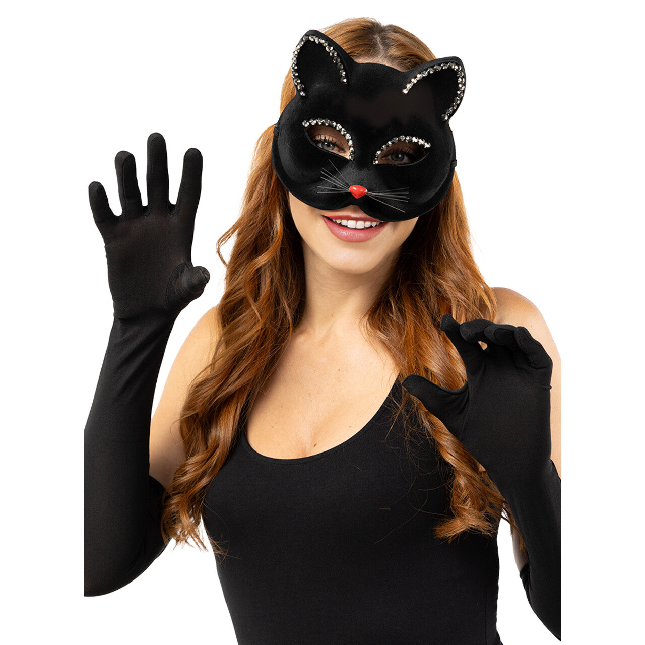 Op deze afbeelding zie je een Accessoires, van het merk Funidelia. Cute Miauw Cat Masker
