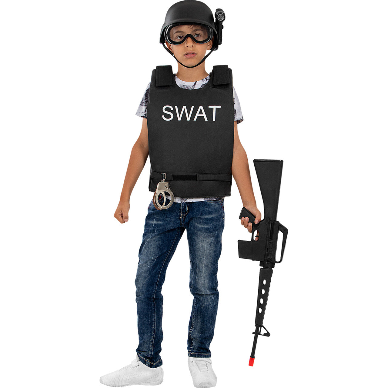 Op deze afbeelding zie je een Accessoires, van het merk Funidelia. Nep Geweer 56 Centimeter