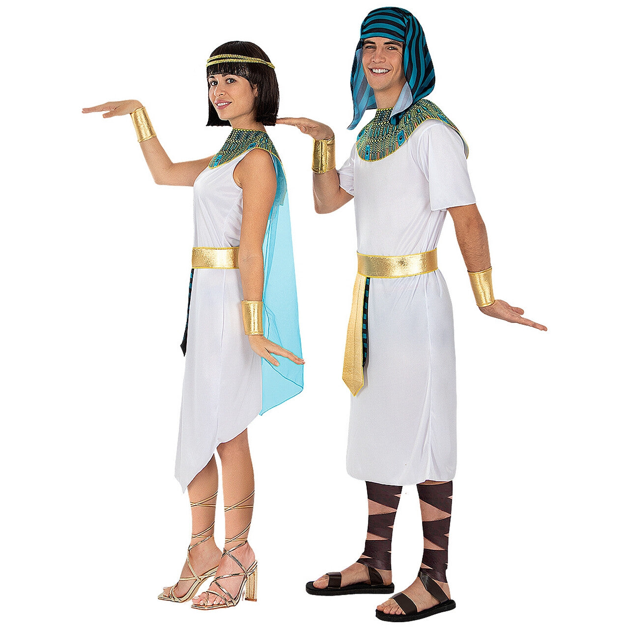 Op deze afbeelding zie je een Kostuums, van het merk Funidelia. Geliefde Koningin Van Egypte Vrouw Kostuum