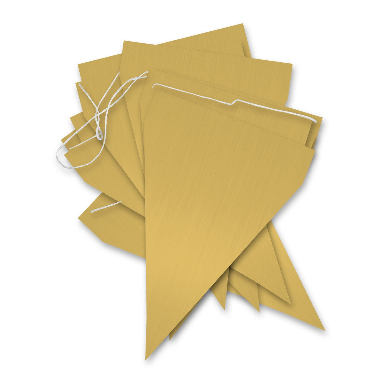 Op deze afbeelding zie je een Decoratie, van het merk Funidelia. True Gold Party Vlaggenlijn 9 Wimpels 3 Meter