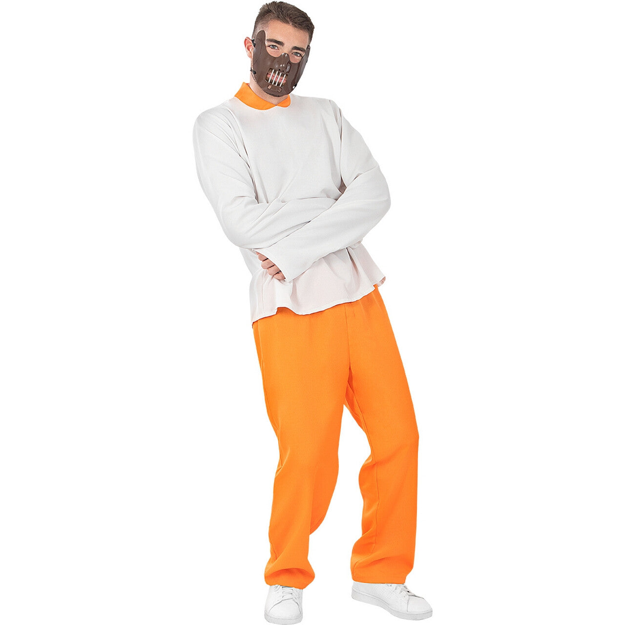 Op deze afbeelding zie je een Kostuums, van het merk Funidelia. Kannibalistische Hannibal Lector In Dwangbuis Man Kostuum