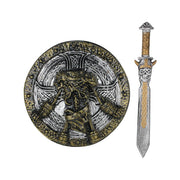 Op deze afbeelding zie je een Accessoires, van het merk Funidelia. Viking Set Zwaard En Schild Ragnar