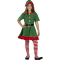 Groene Elf Jurk Kerstbewoner Meisje