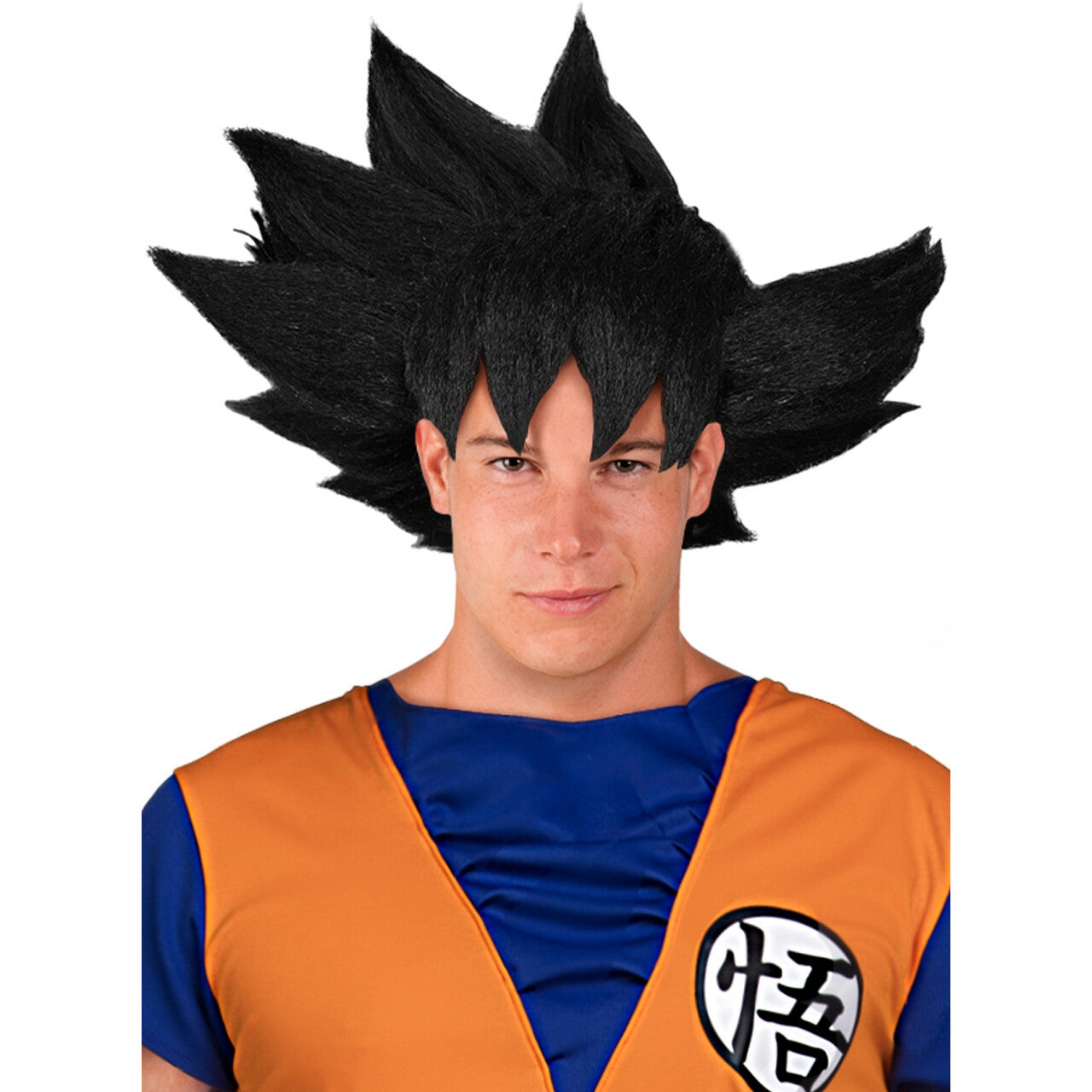 Op deze afbeelding zie je een Accessoires, van het merk Funidelia. Goku Zwarte Spikes Pruik Dragon Ball