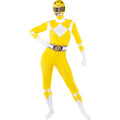 Yellow Power Ranger™ - Second Skin Vrouw Kostuum