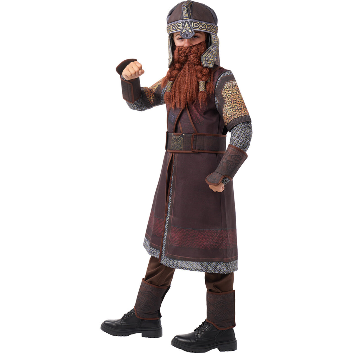 Op deze afbeelding zie je een Kostuums, van het merk Funidelia. Vriendelijke Gimli The Lord Of The Rings Kind Kostuum