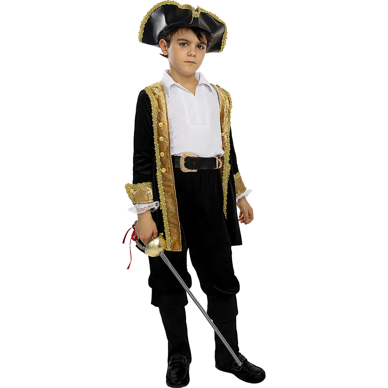 Op deze afbeelding zie je een Accessoires, van het merk Funidelia. Koloniale Steekhoed Heldhaftige Musketier Kind