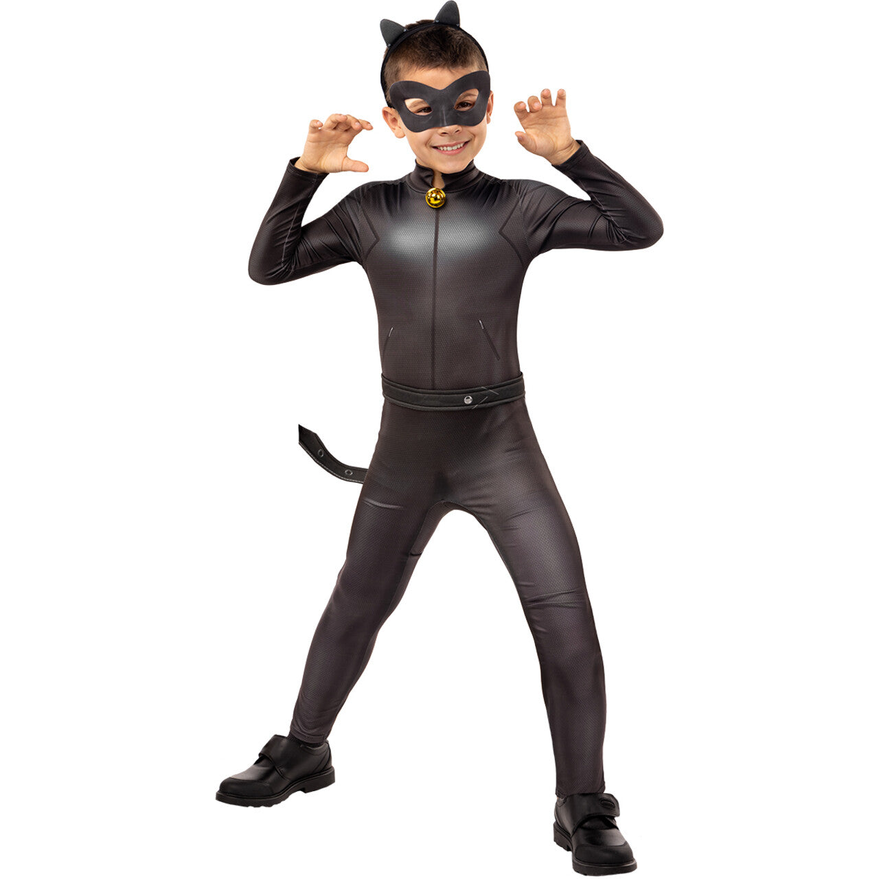 Op deze afbeelding zie je een Kostuums, van het merk Funidelia. Cat Noir Van Miraculous Ladybug Kind Kostuum