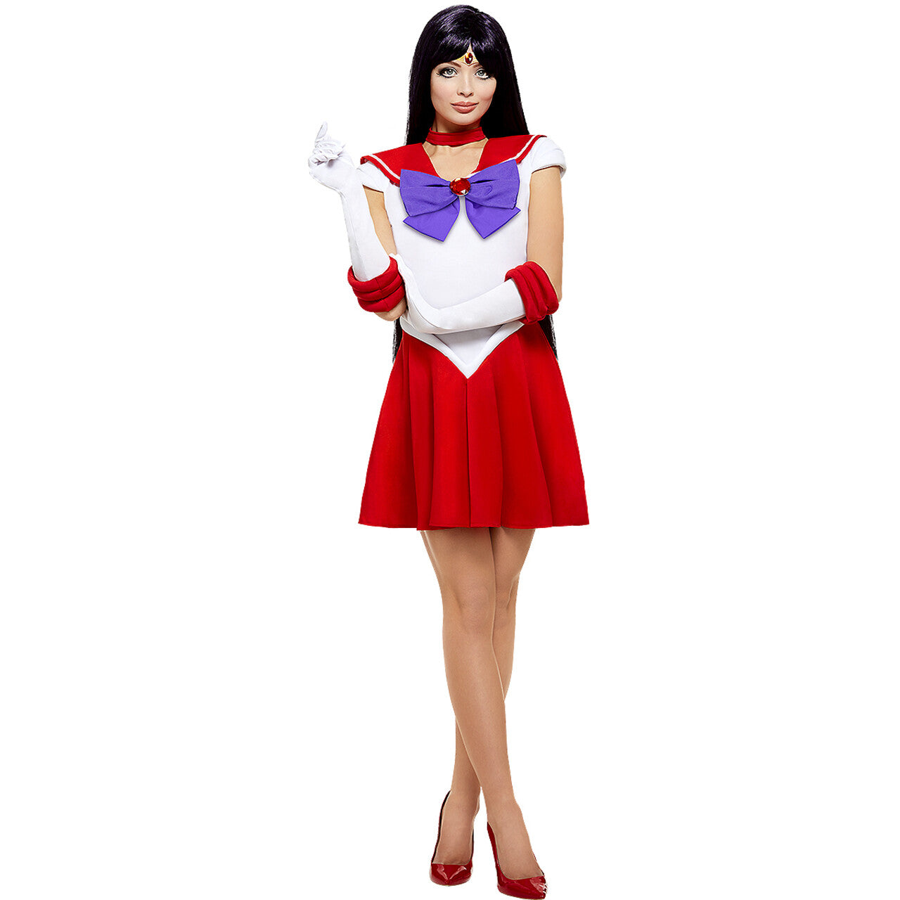 Op deze afbeelding zie je een Accessoires, van het merk Funidelia. Mars Sailor Moon Pruik Zwart Paars