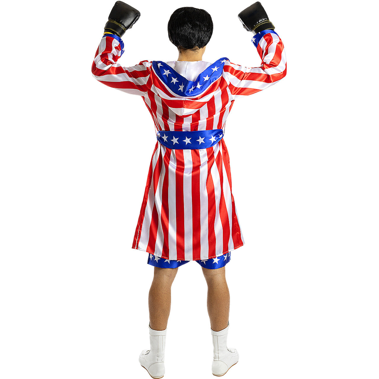Op deze afbeelding zie je een Kostuums, van het merk Funidelia. Rocky Balboa Jas USA Man