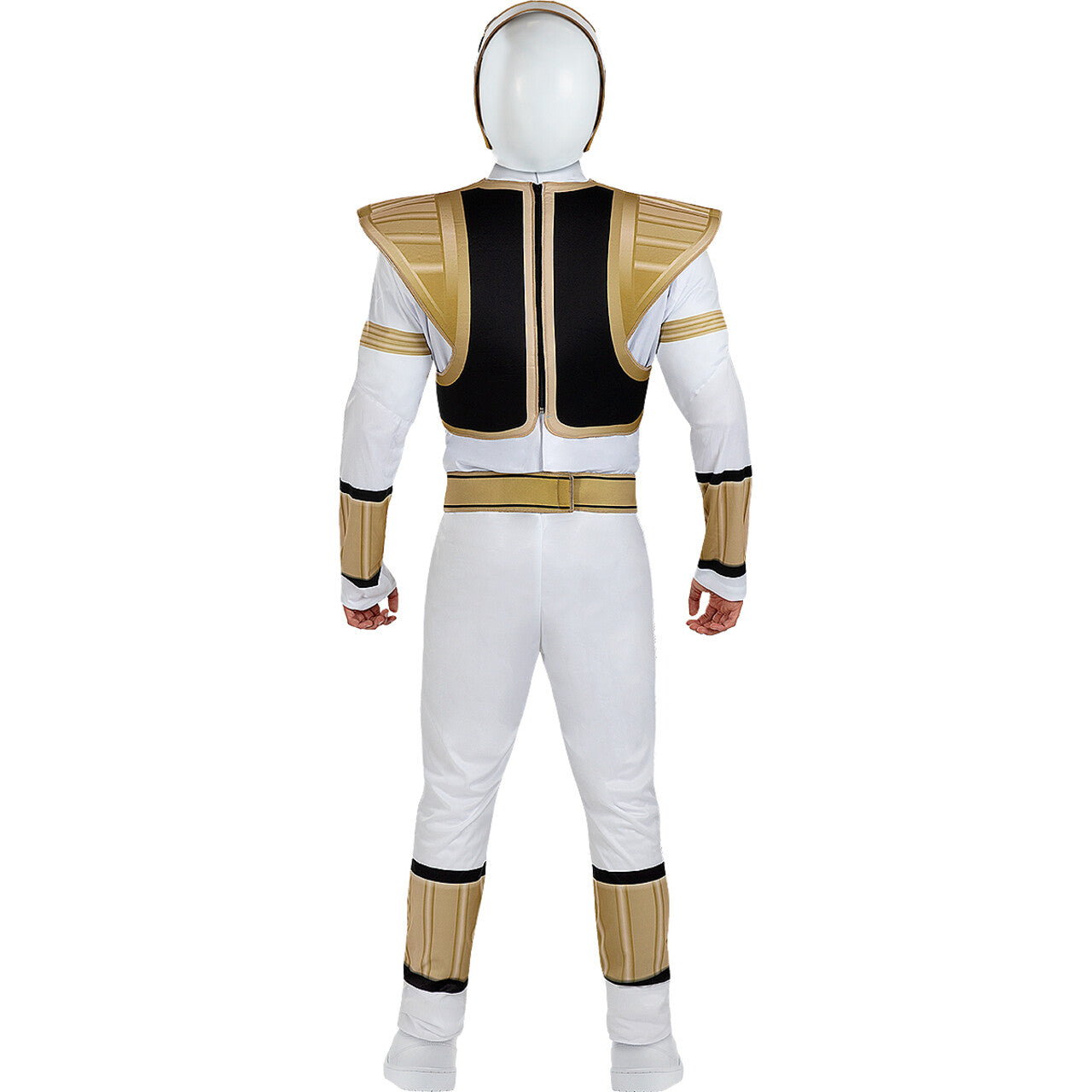 Op deze afbeelding zie je een Accessoires, van het merk Funidelia. Mighty Morphin White Power Ranger Helm