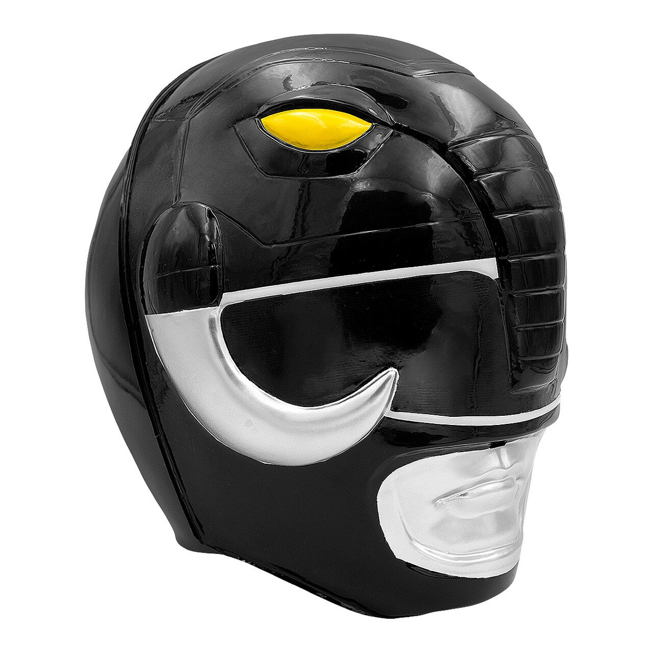 Op deze afbeelding zie je een Accessoires, van het merk Funidelia. Stoere Mighty Morphing Zwarte Power Ranger Helm