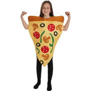 Op deze afbeelding zie je een Kostuums, van het merk Funidelia. Vier Seizoenen Pizza Slice Kind Kostuum