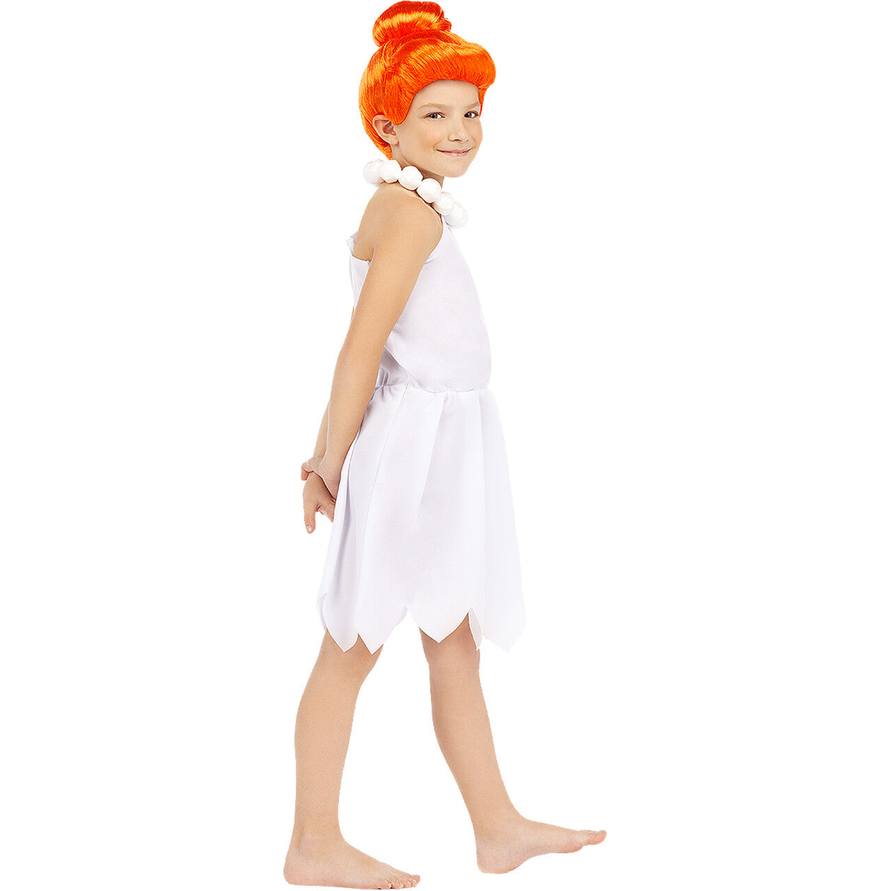 Op deze afbeelding zie je een Kostuums, van het merk Funidelia. Wilma Flintstone In Haar Jonge Oerjaren Meisje Kostuum