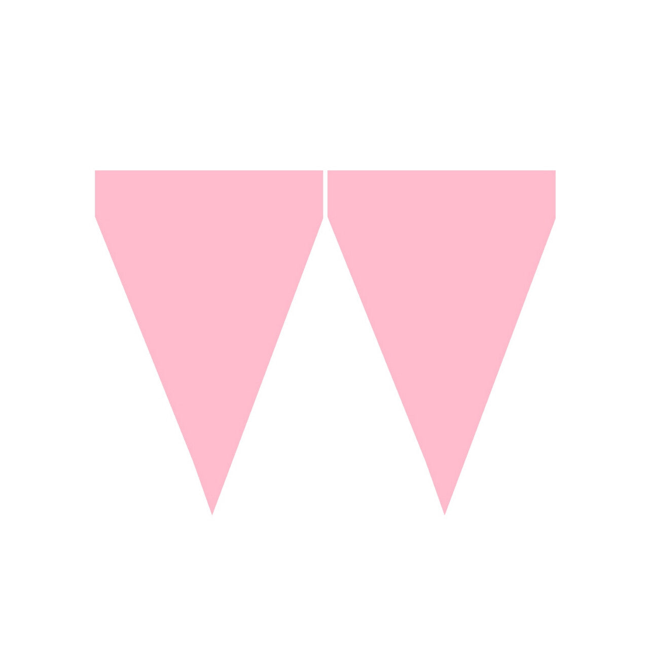 Op deze afbeelding zie je een Decoratie, van het merk Funidelia. Baby Roze Vlaggenlijn 3 M