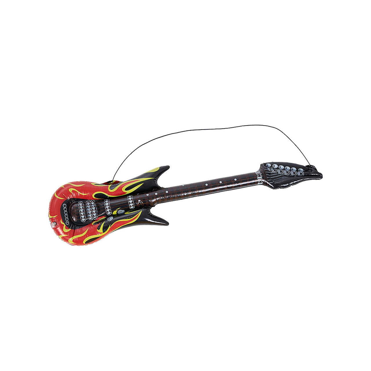 Op deze afbeelding zie je een Accessoires, van het merk Funidelia. Fire Rock Gitaar Opblaasbaar