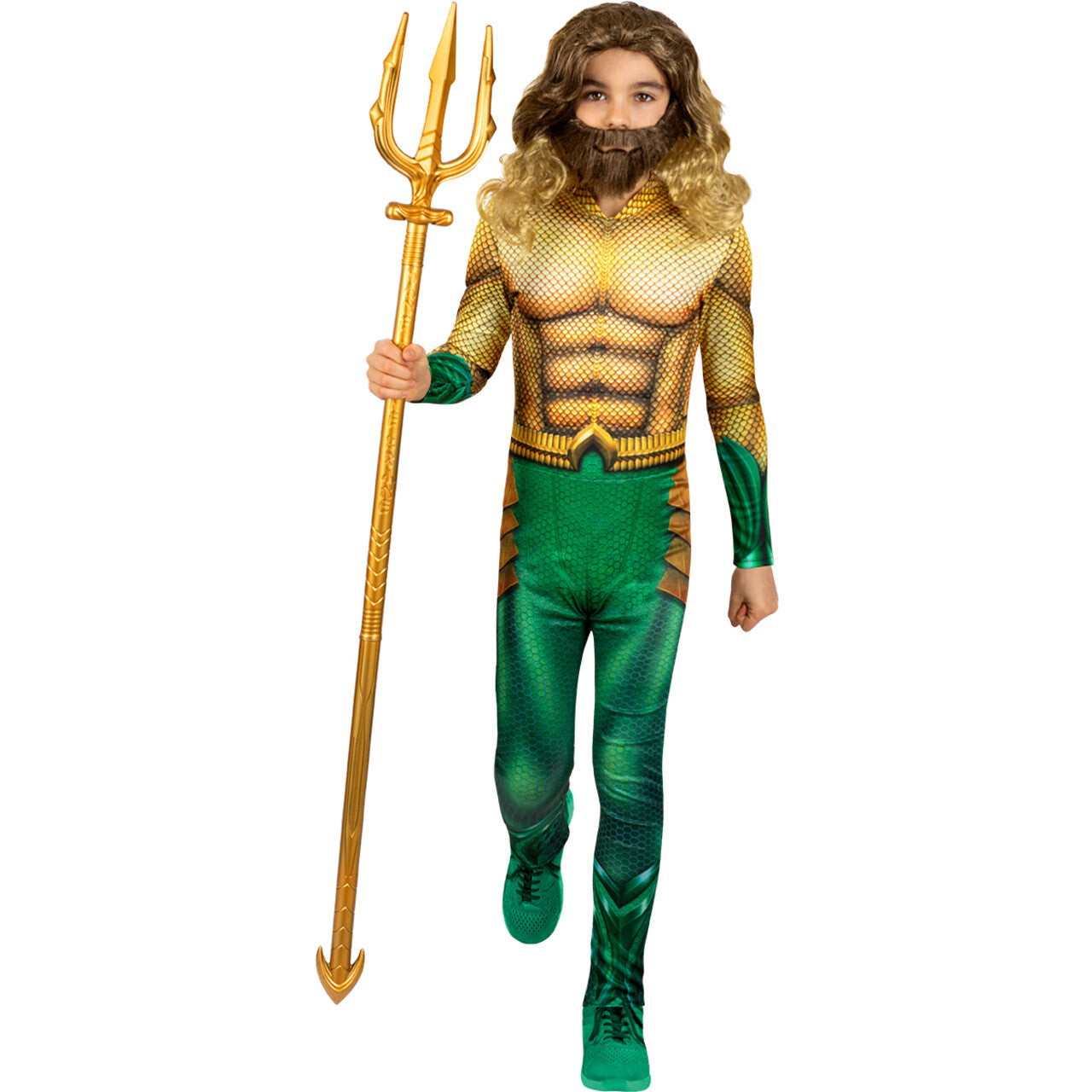 Op deze afbeelding zie je een Kostuums, van het merk Funidelia. Aquaman Kleine Broertje Van Jason Zeeheld Jongen Kostuum