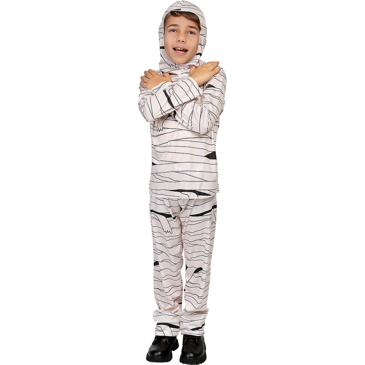 Op deze afbeelding zie je een Kostuums, van het merk Funidelia. Zeer Ingewikkelde Mummie Kind Kostuum