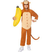 Op deze afbeelding zie je een Kostuums, van het merk Funidelia. Speelse Monkey Business Kind Kostuum